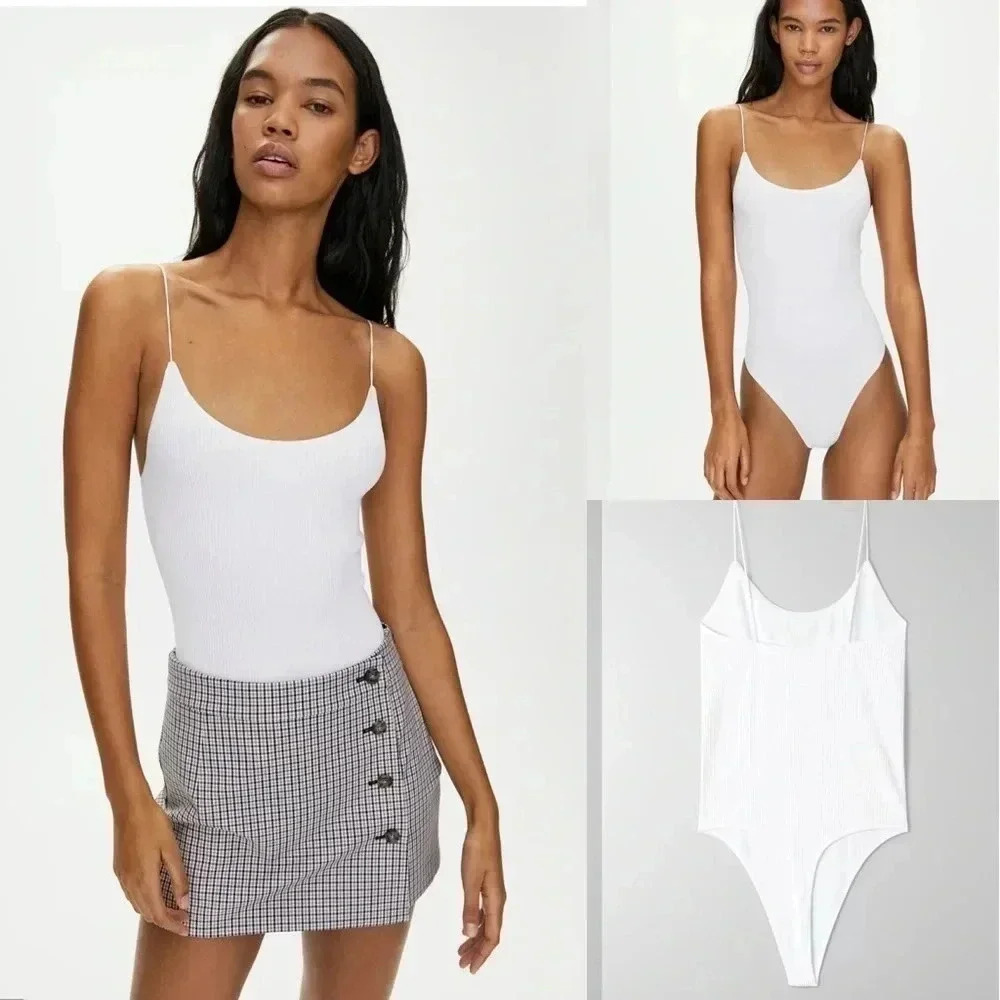 Aritzia Sunday Best Seamless Ribbed Bodysuit Size XS/S